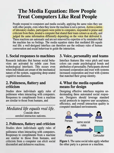 Media Equation Theory